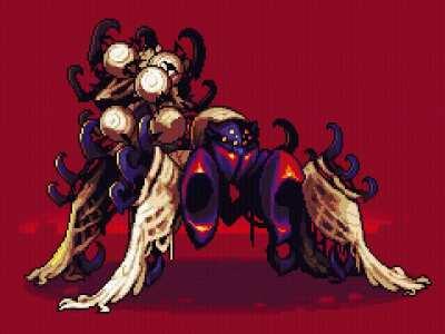 Mind-blowing Rakna Kadaki pixel art by Jon Davies, all rights reserved! @SovanJedi on Twitter🙌🕷