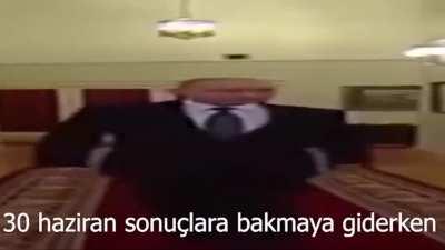 sonuçları görünce deli taklidi yaparkene