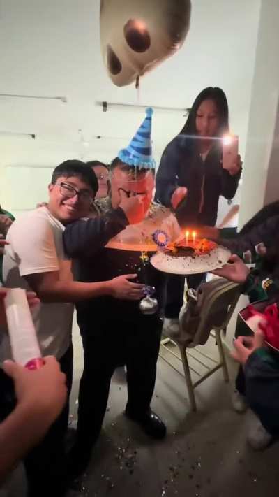 Suprising teacher for his birthday