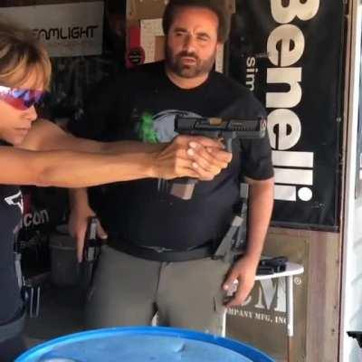 Halle Berry Live Fire Training For John Wick. Legit Badass