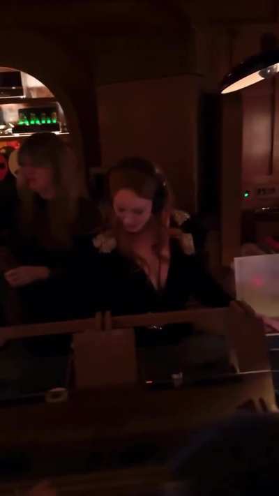 Video from Christina's story during her dj on debut 11/3/25