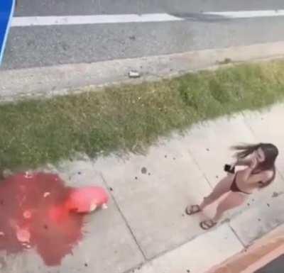 Think she wanted a drink