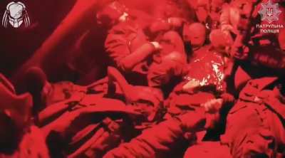 Ukrainian soldiers of the Patrol Police Brigade 