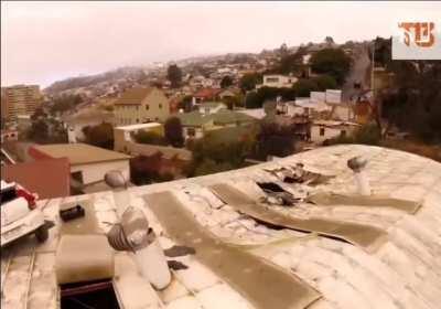 Reenacting a car acccident.