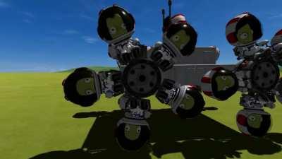 Wheels Made of Kerbals... Why Not?