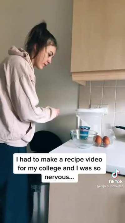 First, we just need one egg