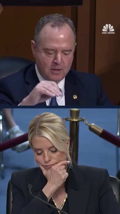 Senator Adam Schiff, during Senate hearing for AG Pam Bondi, went down list of questions he says Bondi refused to answer regarding President Trump and DOJ: 