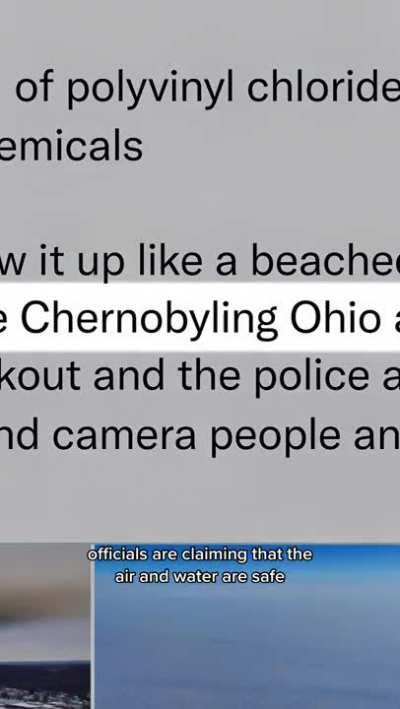 Train explosion poisoning the air in Northeast Ohio