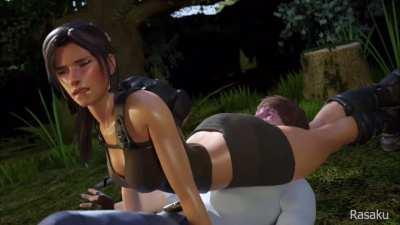 Lara croft headscissor kill