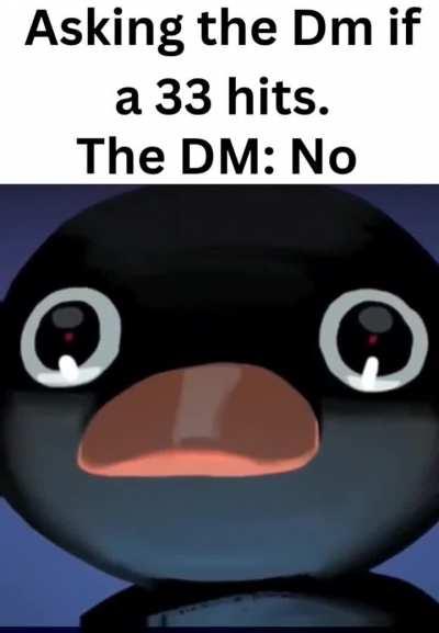 Didn't actually happen, but my group got a laugh out of it.