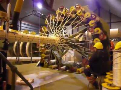 A short video of massive industrial grade rope being made