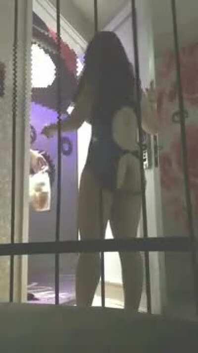 Delivery With Boob Touch