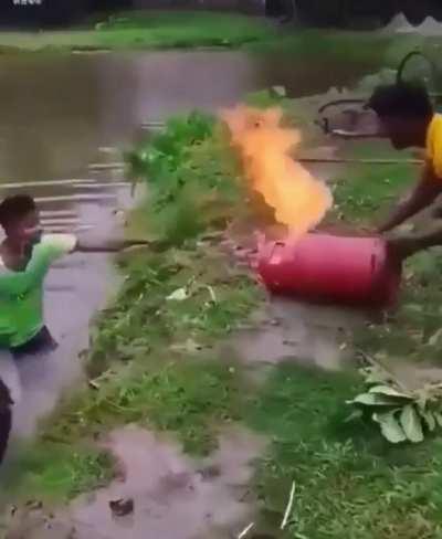 To put out a flame