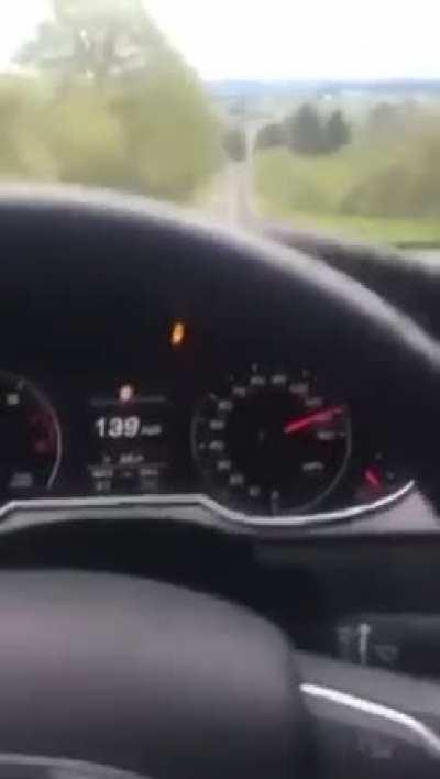 Numb skull crashes car trying to film himself speeding