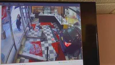 Idiot drove into an upstate NY bakery yesterday