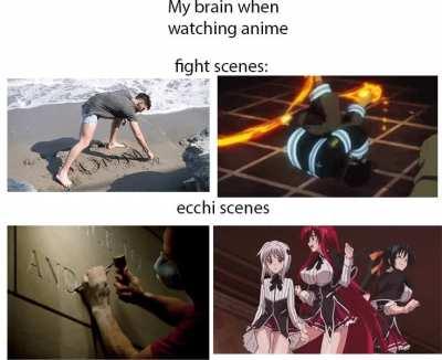 I tend to focus on more important scenes