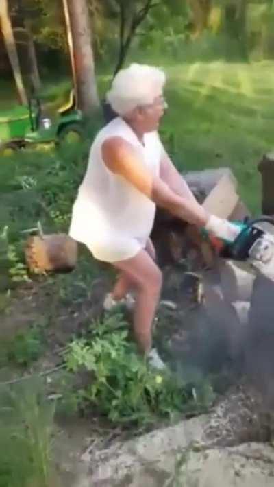 Grandma doesn't know she almost died