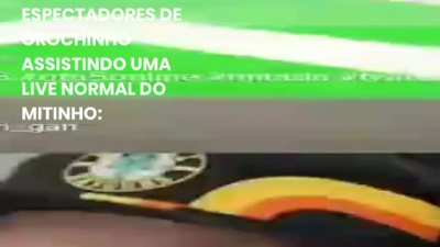 Pessoas vendo lives normais de Pedro orochi