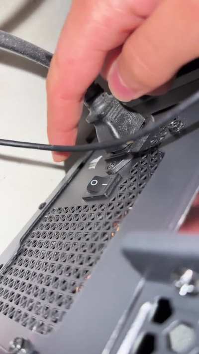 PSU switch keeps flipping itself back on