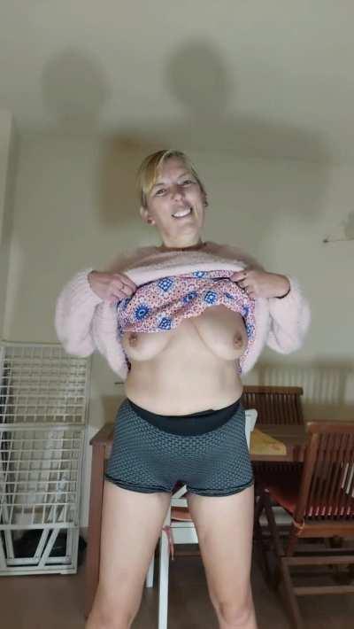 Pissing myself in my little hot pants