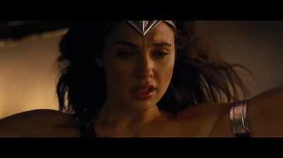 when you are in middle of the war but suddenly he started licking - Gal Gadot