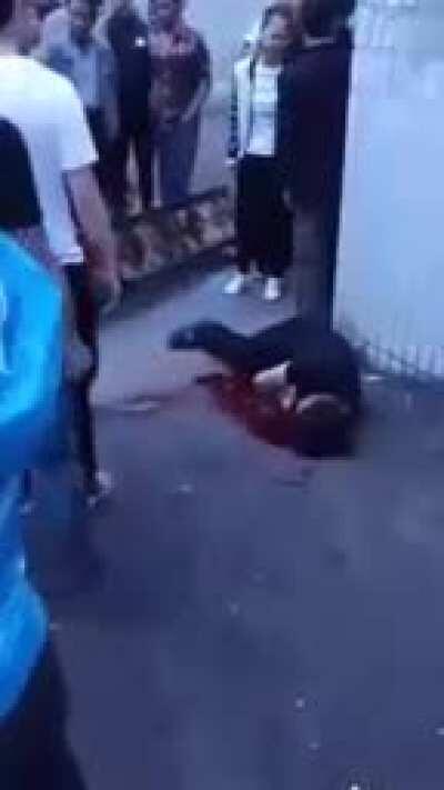 I bet he's thinking...Next time I won't stand so close