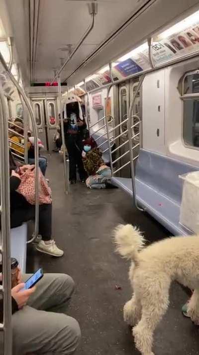 At least she’s wearing gloves… right?