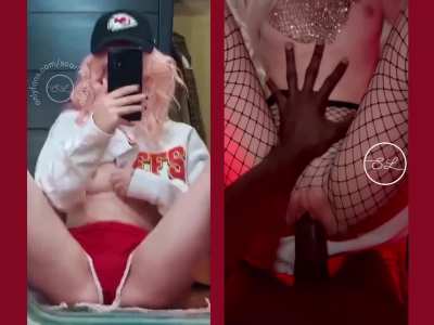 Any Kansas City Chiefs fans out there who like watching a white girl like me get all my holes filled by giant BBC?! ❤️🏈