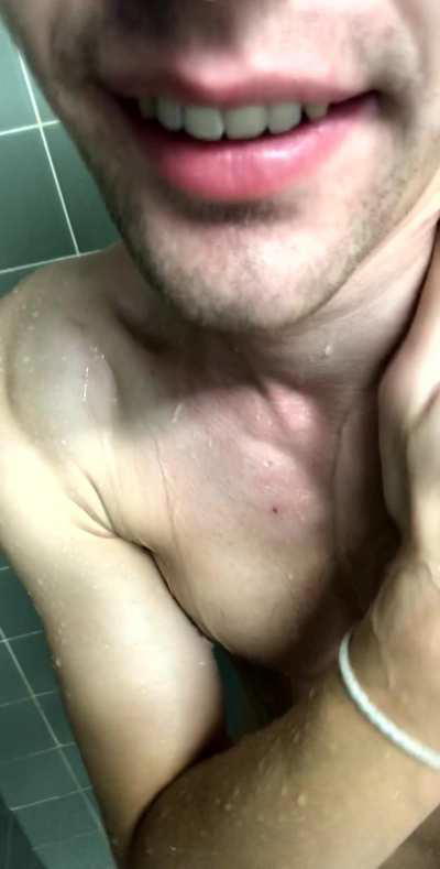 Getting hard in a public shower 