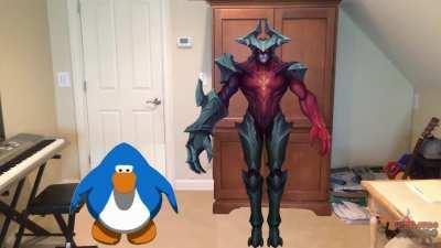 Aatrox hitting that Club Penguin dance