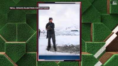 [Highlight] [Highlight] Joe Musgrove is now poised to become a world record holder! He threw the fastest pitch on the coldest continent on Earth, an 86-mph fastball in Antarctica.