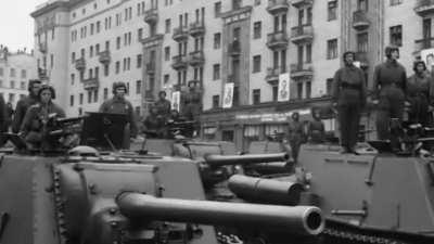 Anthem of USSR- Victory Parade in Moscow's Red Square (June 1945)