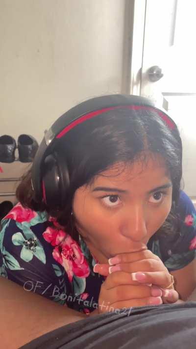 Milf blows Black Cock to Music