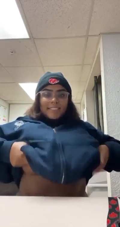 Hispanic with black tits?