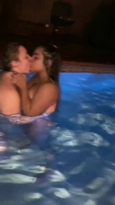 Here’s some girl on girl kissing to make your day more special