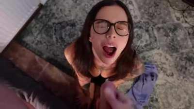 She got glasses for protection