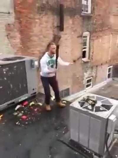 HMB while I hit this bottle with a baseball bat