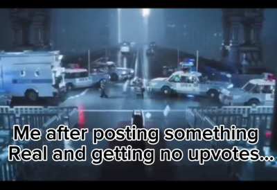 Posted something real. 1 upvote... It was mine...