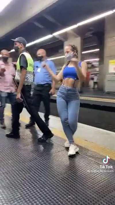 She really thought they would dance with her