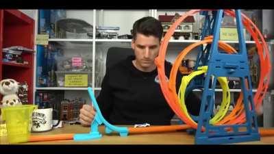 guy build epic track and makes an epic shot