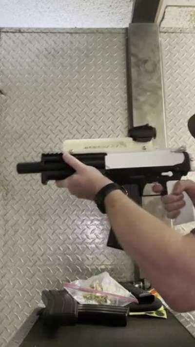 SG22 with a 3D printed binary trigger