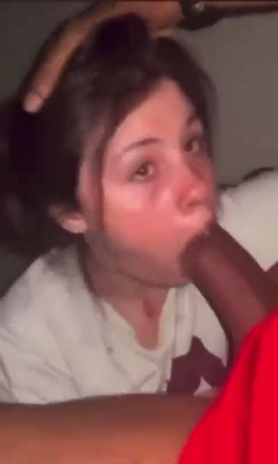 It Can Barely Fit in Her Mouth