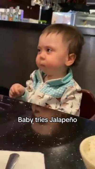 The baby actually likes it