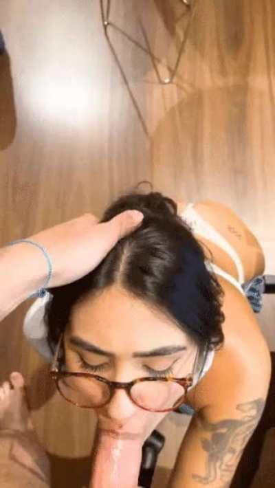 watching your face while I suck gets me even hornier