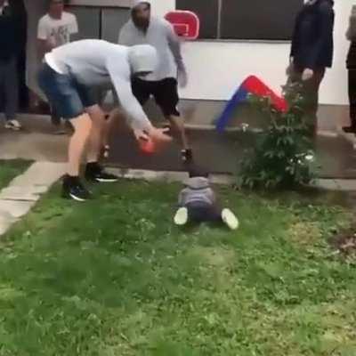 I have no idea what language they were speaking, but I understood every word. No matter where in the world you are, when a bunch of guys do something like that, they say exactly the same.