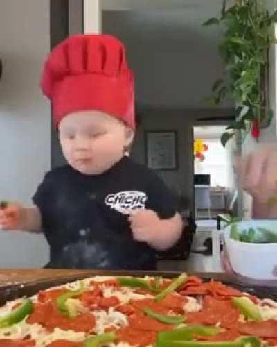 This little chef is the best thing I've seen today