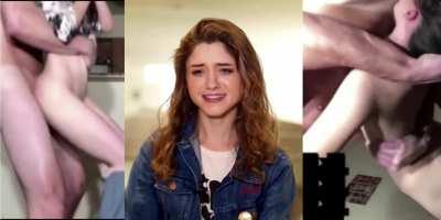 Natalia Dyer is so cute and small, I often imagine all the fun possibilities.