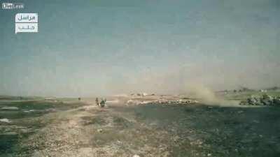 jabhat al-nusra attack in aleppo 2016 drone footage