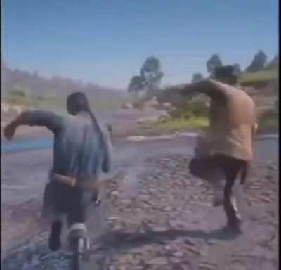 Rockstar: spends 5 years making a game about loyalty, change, death, sadness, and sacrifice. The community: