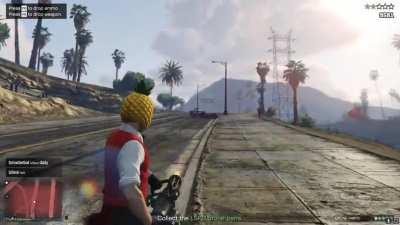 Some random dude trying to run me over with his f1 car, except he was really bad at it